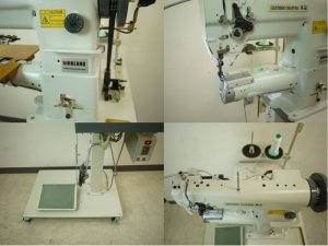 画像4: ０番糸対応 総合送り 腕ミシン レザークラフターLC1-341 送料込　1本足省 3倍力アイドルプーリー付き