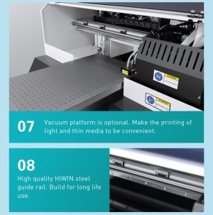 画像5: A3サイズ  UVプリンター バードランドUVPA3-VP 　素材を選ばず素早く印刷　2ヘッド AIローケーションで治具不要！