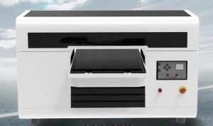 画像1: 布にもプラや革にも出来るUV特殊インク搭載 UVP-A3XPS A3サイズUVプリンター バードランドマシン