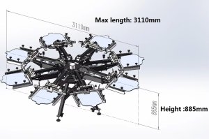 画像13: シルクスクリーン印刷機 4.6.8パレット回転式 ヒーターセット ビギナーからプロ用