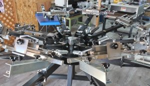 画像9: シルクスクリーン印刷機 4.6.8パレット回転式 ヒーターセット ビギナーからプロ用