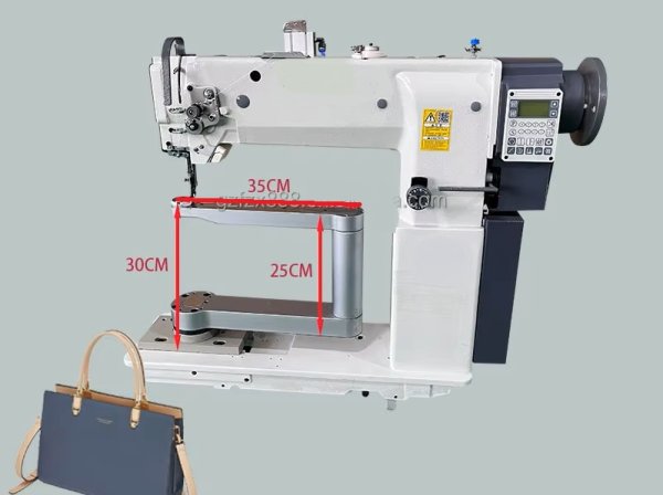 画像7: 総合送りレザー/帆布 ３６０度回転 工業用腕ミシン バードランドLC-1591R360 様々な形状の縫製 厚物縫い (7)